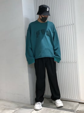 「KaneZ（ケインズ）のアイテム」を使った、アライトモヤさん（メンズ・170cm）の冬コーディネート