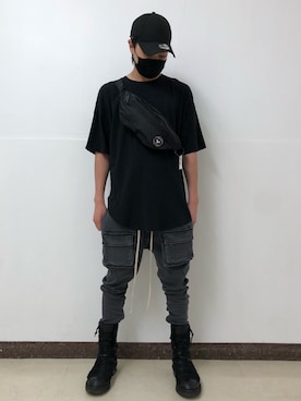 「MAKAVELIC（マキャベリック）のアイテム」を使った、アライトモヤさん（メンズ・170cm）の夏コーディネート