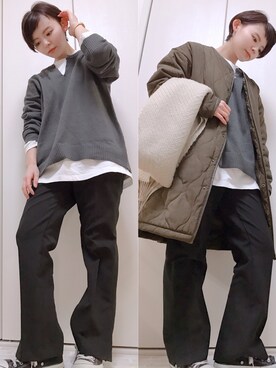 「RAY CASSIN（レイカズン）のアイテム（ジャケット/アウター）」を使った、＊koya＊さん（レディース・150cm）の冬コーディネート