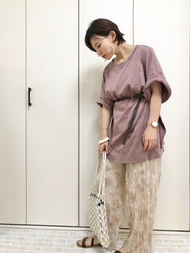 「しまむら（シマムラ）のアイテム（パンツ）」を使った、＊koya＊さん（レディース・150cm）の夏コーディネート