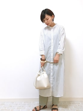 「GU（ジーユー）のアイテム（ワンピース/ドレス）」を使った、＊koya＊さん（レディース・150cm）の夏コーディネート