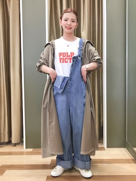 「Green　Parks（グリーンパークス）のアイテム（オールインワン・サロペット）」を使った、＊koya＊さん（レディース・150cm）の春コーディネート