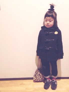 「アイテム（ブローチ/コサージュ）」を使った、Arisukeさん（キッズ・100cm）の冬コーディネート
