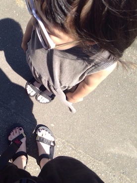 「suicoke（スイコック）のアイテム」を使った、Arisukeさん（キッズ・100cm）の夏コーディネート