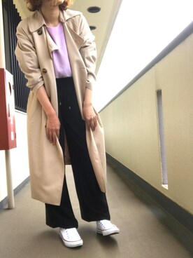 「平成最後のWEARISTAセンバツ」｜「アイテム（トレンチコート）」を使った、mayoさん（レディース・158cm）の春コーディネート