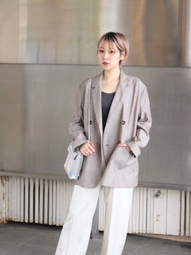「JOINT WORKS（ジョイントワークス）のアイテム（ジャケット/アウター）」を使った、sakuraさん（レディース・153cm）の春コーディネート