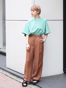 「くすみカラー」｜sakuraさん（レディース・153cm）の春コーディネート