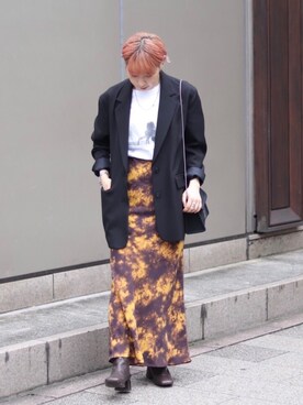 「JOINT WORKS（ジョイントワークス）のアイテム（ジャケット/アウター）」を使った、sakuraさん（レディース・153cm）の秋コーディネート