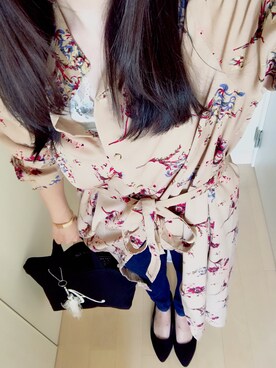 「Daniel Wellington（ダニエルウェリントン）の販売終了クラシックペティット アッシュフィールド32mm（アナログ腕時計）」を使った、aiさん（レディース・160cm）の春コーディネート