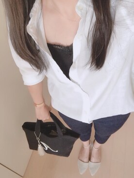 「Daniel Wellington（ダニエルウェリントン）の販売終了クラシックペティット アッシュフィールド32mm（アナログ腕時計）」を使った、aiさん（レディース・160cm）の春コーディネート