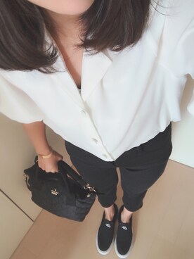 「Daniel Wellington（ダニエルウェリントン）の販売終了クラシックペティット アッシュフィールド32mm（アナログ腕時計）」を使った、aiさん（レディース・160cm）の秋コーディネート