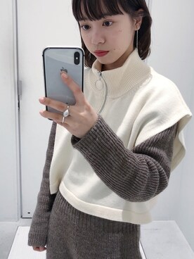 「ALLEGE（アレッジ）のアイテム」を使った、mai haradaさん（レディース・152cm）の冬コーディネート