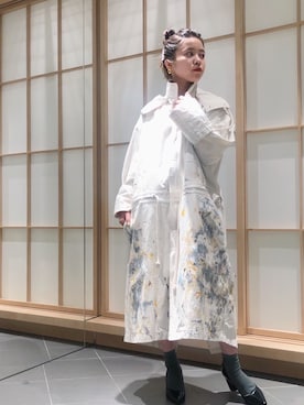 「soe（ソーイ）のアイテム（ジャケット/アウター）」を使った、mai haradaさん（レディース・152cm）の春コーディネート