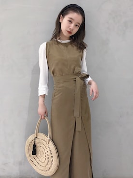 「VILLD（ヴィルド）のアイテム」を使った、mai haradaさん（レディース・152cm）の夏コーディネート