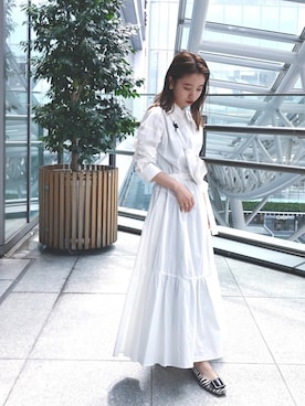 「Henryのアイテム」を使った、mai haradaさん（レディース・152cm）の夏コーディネート