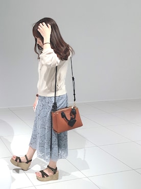 「PROPORTION BODY DRESSING（プロポーションボディドレッシング）のアイテム（ワンピース/ドレス）」を使った、rinoさん（レディース・154cm）の夏コーディネート