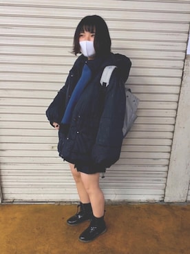 「apres jour（アプレジュール）のアイテム（スウェット）」を使った、mihoさん（レディース・153cm）の春コーディネート