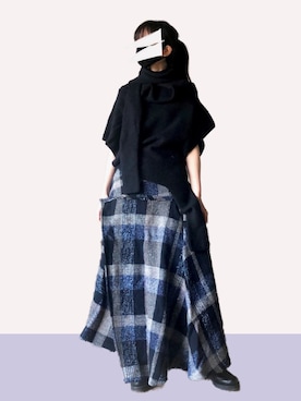 「Yohji Yamamoto（ヨウジヤマモト）のアイテム（ブーツ）」を使った、くろ［相互］さん（レディース・162cm）の春コーディネート