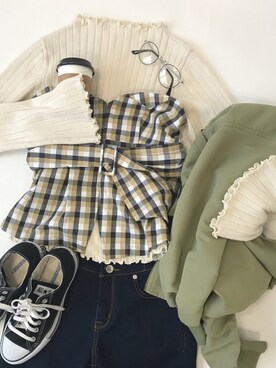 「apres jour（アプレジュール）のアイテム（ブルゾン）」を使った、apres_jourさん（レディース・158cm）の春コーディネート