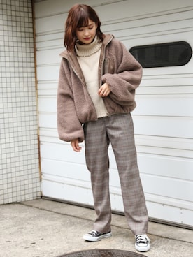 「apres jour（アプレジュール）のアイテム（ブルゾン）」を使った、apres_jourさん（レディース・158cm）の秋コーディネート