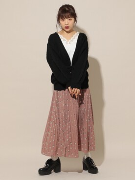 「アプレジュール」｜「アイテム（カーディガン/ボレロ）」を使った、apres_jourさん（レディース・158cm）の春コーディネート