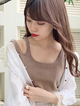 「アプレジュール」｜「アイテム（タンクトップ）」を使った、apres_jourさん（レディース・158cm）の夏コーディネート