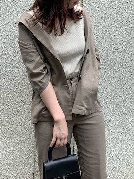 「アプレジュール」｜「アイテム（タンクトップ）」を使った、apres_jourさん（レディース・158cm）の夏コーディネート