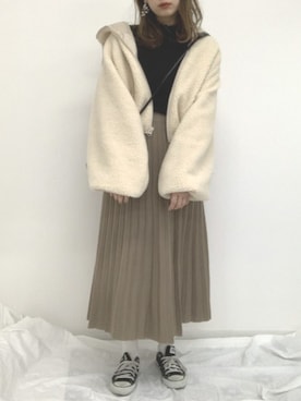 「apres jour（アプレジュール）のアイテム（ブルゾン）」を使った、apres_jourさん（レディース・158cm）の秋コーディネート