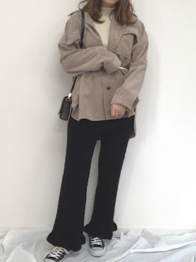 「apres jour（アプレジュール）のアイテム（ブルゾン）」を使った、apres_jourさん（レディース・158cm）の秋コーディネート