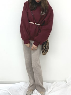 「アプレジュール」｜「アイテム（カーディガン/ボレロ）」を使った、apres_jourさん（レディース・158cm）の秋コーディネート