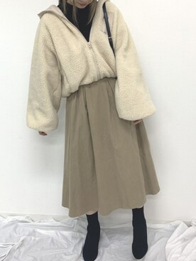 「apres jour（アプレジュール）のアイテム（ブルゾン）」を使った、apres_jourさん（レディース・158cm）の秋コーディネート