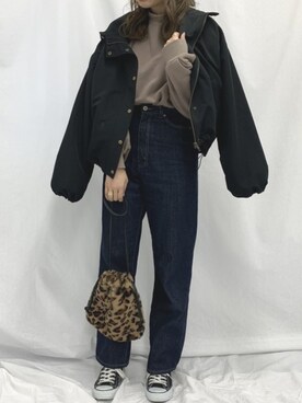 「apres jour（アプレジュール）のアイテム（マウンテンパーカー）」を使った、apres_jourさん（レディース・158cm）の秋コーディネート