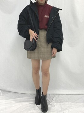 「apres jour（アプレジュール）のアイテム（マウンテンパーカー）」を使った、apres_jourさん（レディース・158cm）の秋コーディネート