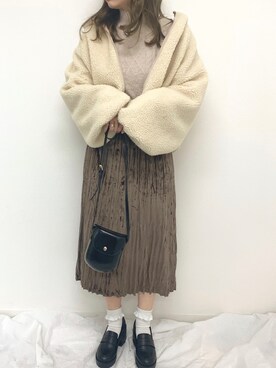 「apres jour（アプレジュール）のアイテム（ブルゾン）」を使った、apres_jourさん（レディース・158cm）の冬コーディネート