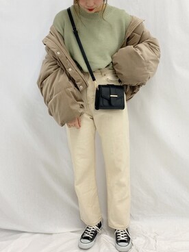 「apres jour（アプレジュール）のアイテム（ダウンジャケット/コート）」を使った、apres_jourさん（レディース・158cm）の冬コーディネート