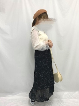 「apres jour（アプレジュール）のアイテム（ハンチング/ベレー帽）」を使った、apres_jourさん（レディース・158cm）の冬コーディネート