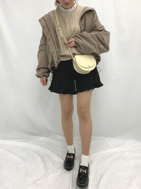「apres jour（アプレジュール）のアイテム（マウンテンパーカー）」を使った、apres_jourさん（レディース・158cm）の冬コーディネート