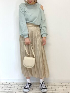 「apres jour（アプレジュール）のアイテム（スウェット）」を使った、apres_jourさん（レディース・158cm）の冬コーディネート