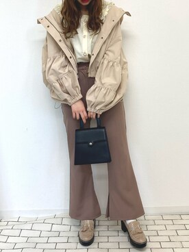 「apres jour（アプレジュール）のアイテム（ブルゾン）」を使った、apres_jourさん（レディース・158cm）の春コーディネート