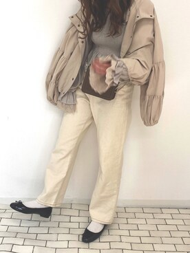 「apres jour（アプレジュール）のアイテム（ブルゾン）」を使った、apres_jourさん（レディース・158cm）の春コーディネート