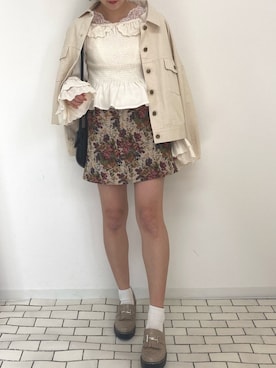 「apres jour（アプレジュール）のアイテム（ブルゾン）」を使った、apres_jourさん（レディース・158cm）の春コーディネート