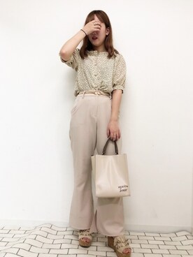 「アプレジュール」｜「アイテム（サンダル）」を使った、apres_jourさん（レディース・158cm）の夏コーディネート