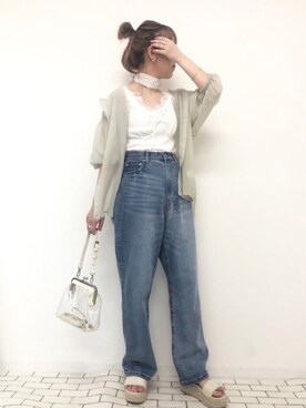 「アプレジュール」｜「アイテム（サンダル）」を使った、apres_jourさん（レディース・158cm）の夏コーディネート