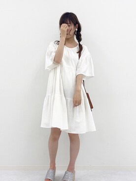 「アプレジュール」｜「アイテム（ワンピース/ドレス）」を使った、apres_jourさん（レディース・158cm）の夏コーディネート