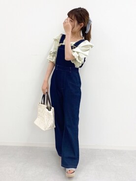 「apres jour（アプレジュール）のアイテム（オールインワン・サロペット）」を使った、apres_jourさん（レディース・158cm）の夏コーディネート