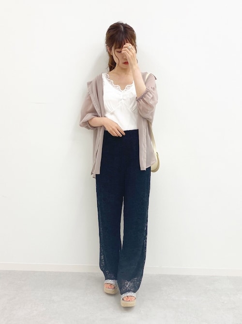 慈雨【美品】シアーシャツ+インナー2点セット センソユニコ セール】シアーシャツ×インナーセット【ZOZOTOWN限定アイテム