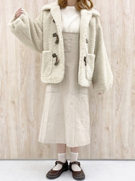 「apres jour（アプレジュール）のアイテム（ジャンパースカート）」を使った、apres_jourさん（レディース・158cm）の秋コーディネート