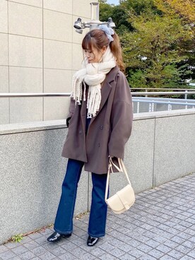 「apres jour（アプレジュール）のアイテム（ジャケット/アウター）」を使った、apres_jourさん（レディース・158cm）の冬コーディネート