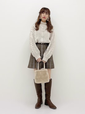 「apres jour（アプレジュール）のアイテム（アクセサリー）」を使った、apres_jourさん（レディース・158cm）の冬コーディネート