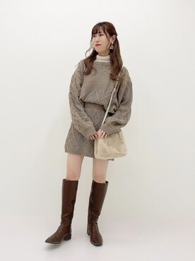 「apres jour（アプレジュール）のアイテム（アクセサリー）」を使った、apres_jourさん（レディース・158cm）の冬コーディネート